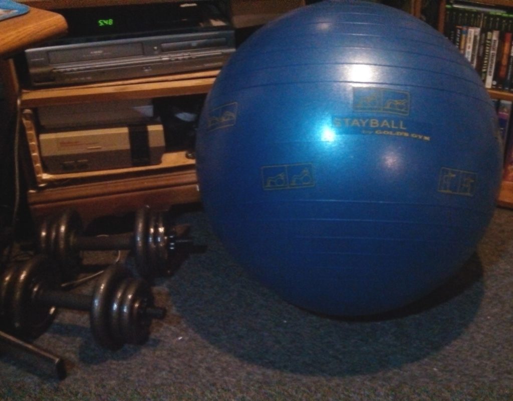 Gold's gym cheap exercise ball