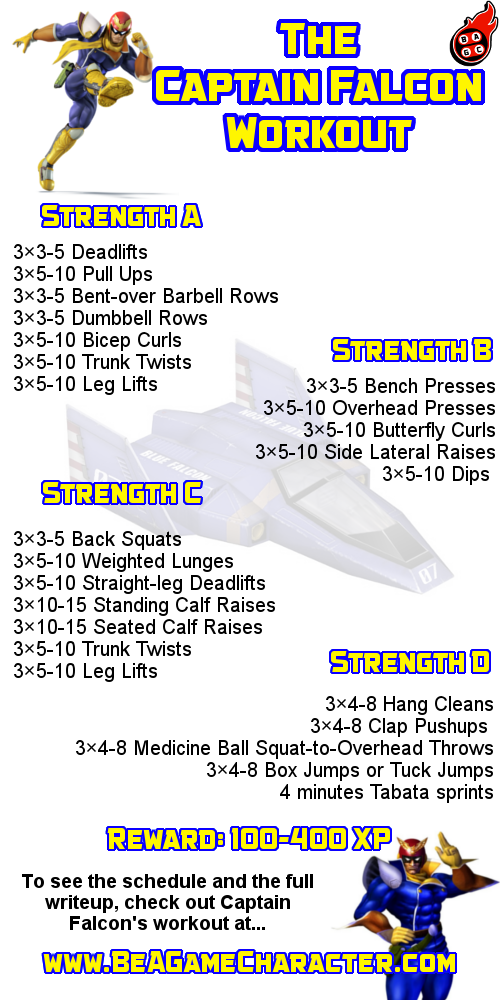 blue falcon workout